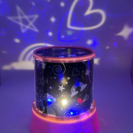 Close-up of Sensory Night Light Projector showing colourful star and galaxy lighting effects for relaxation and emotional regulation | The Divergent Den