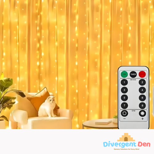 LED Sensory Curtain Lights - The Divergent Den