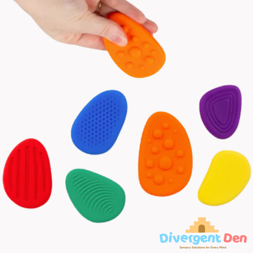 Sensory Worry Stones Pack Of 6 - The Divergent Den