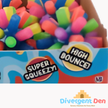 Spiker blinker light up ball showing high bounce and it is super squeezy 