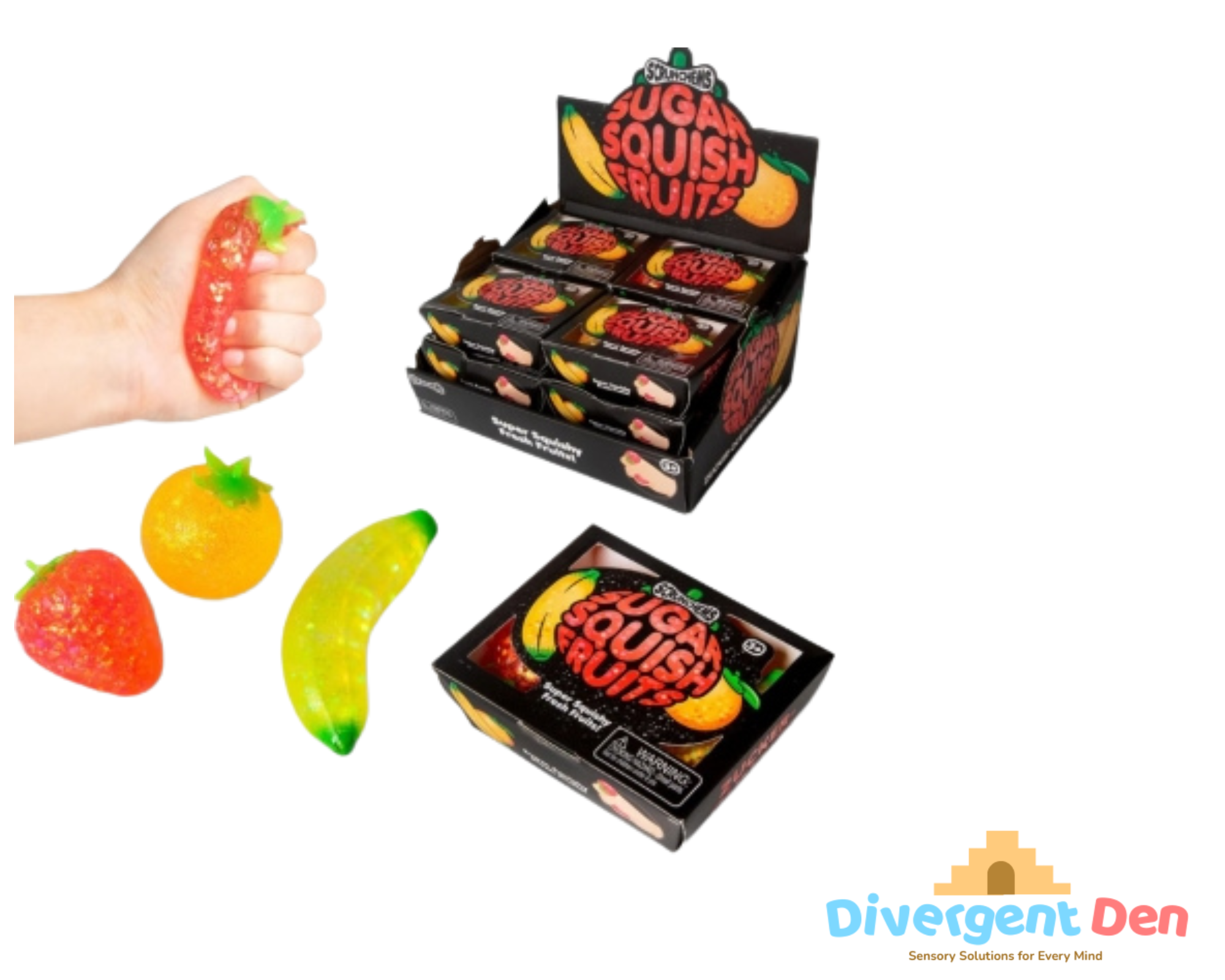 Scrunchems Sugar Stretchy Fruits 3 Pack