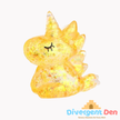 Unicorn Sugar Animal in yellow 