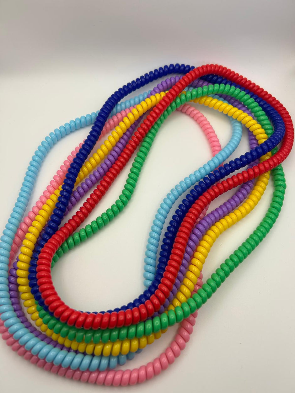 Chew Coil Necklace (4 Pack) – Oral Sensory Chew Toy for Kids & Adults | Autism, ADHD & Oral Motor Support, Safe, Durable & Calming