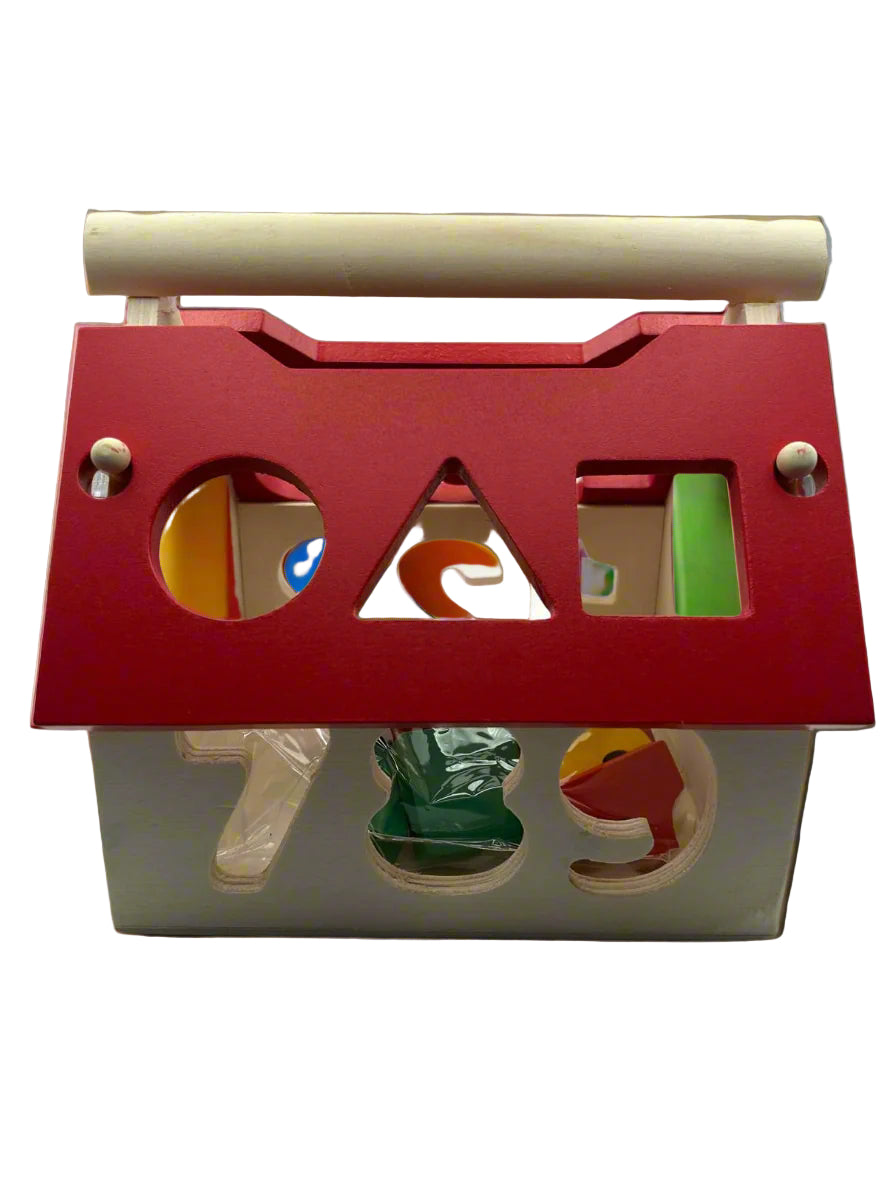 Wooden Shape Sorter – educational sensory toy for toddlers to develop fine motor skills | The Divergent Den