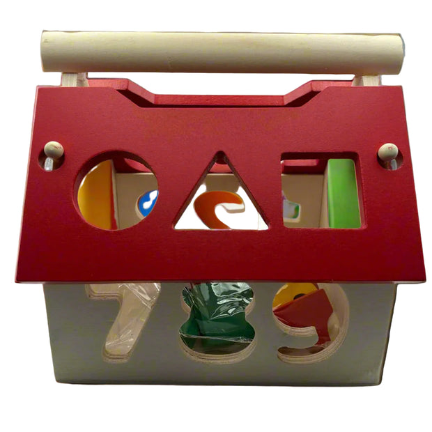 Wooden Shape Sorter – educational sensory toy for toddlers to develop fine motor skills | The Divergent Den