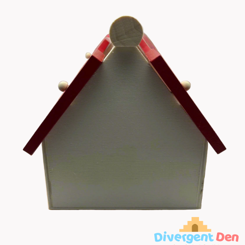 Close-up of Wooden Shape Sorter side profile of the box showing for learning play | ASD, ADHD, SPD | The Divergent Den