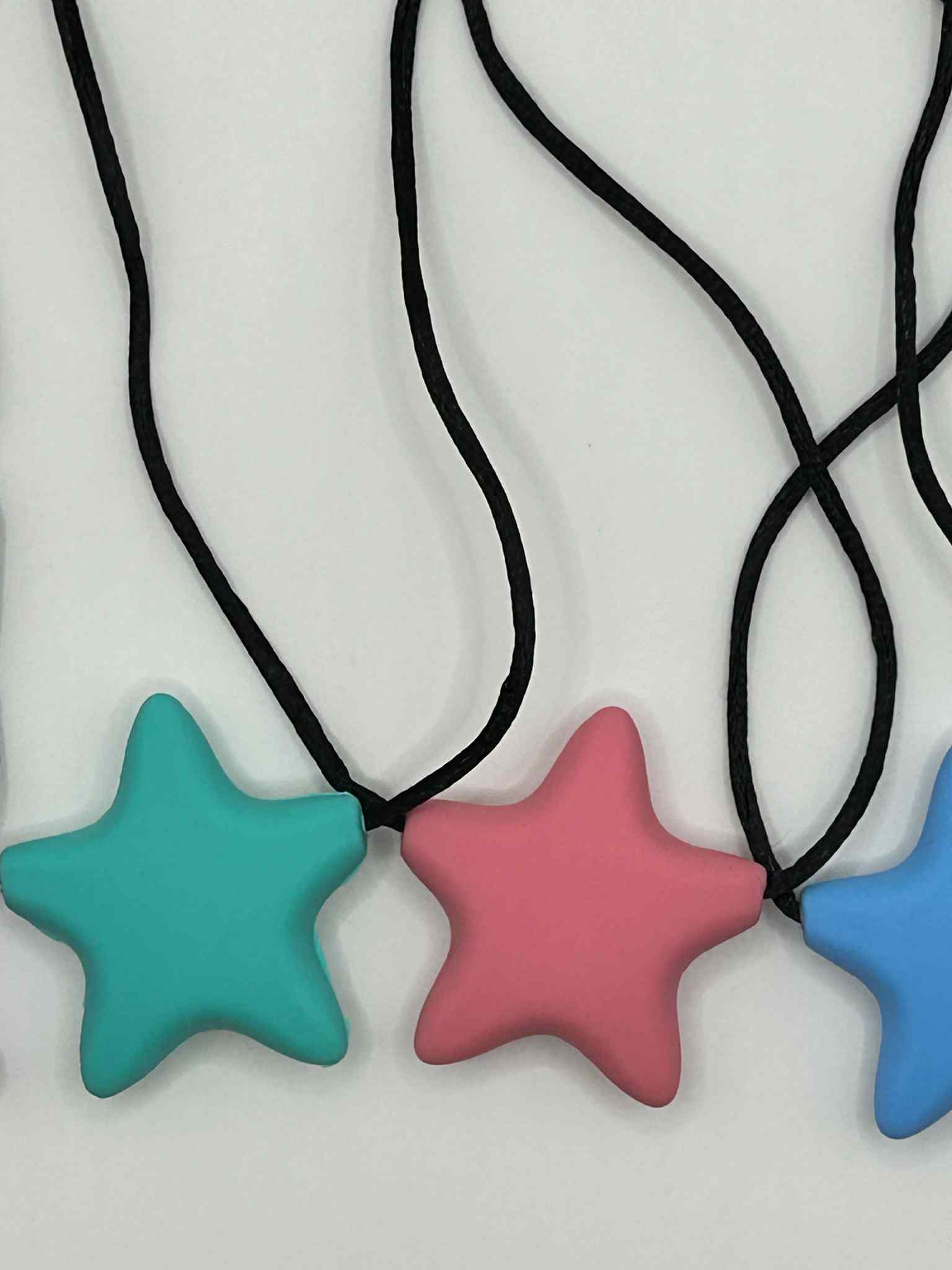 Star Sensory Chew Necklace (5 Pack) – Oral Sensory Chew Toy for Kids & Adults | Autism, ADHD & Oral Motor Support, Safe, Durable & Calming