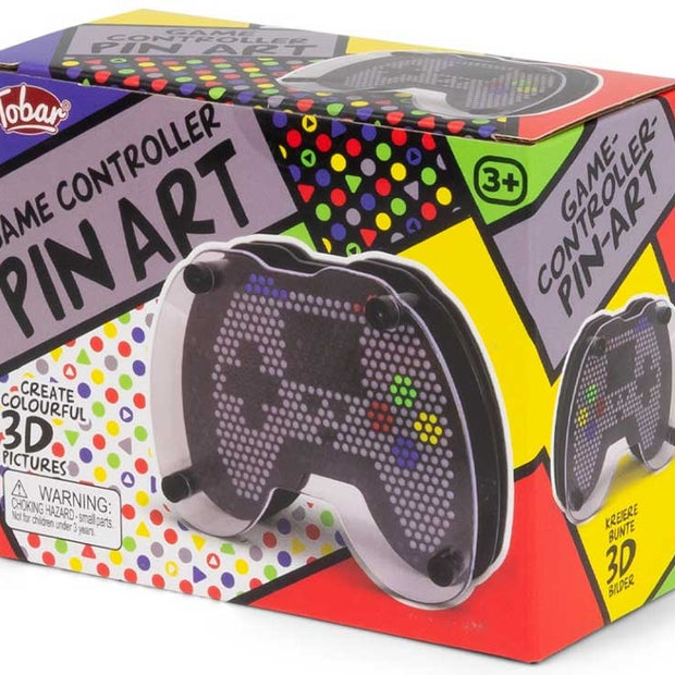 Games controller pin art in vibrant colour box packaging sensory toy for autism ADHD SPD