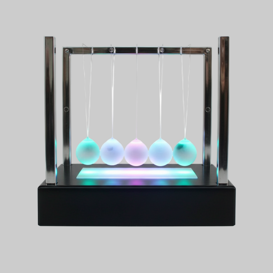Light-Up Newton's Cradle - Illuminated
