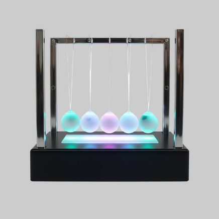 Light-Up Newton's Cradle - Illuminated