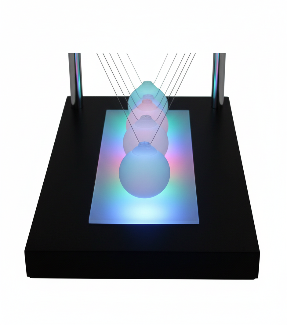 Light-Up Newton's Cradle - LED Detail