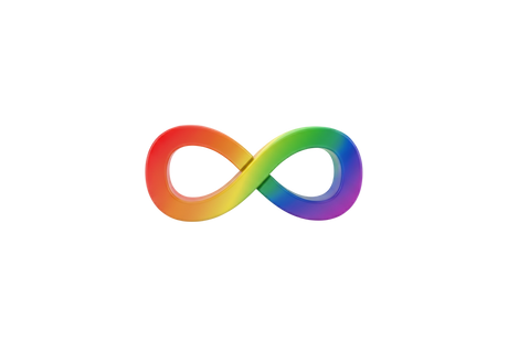 make it colourful rainbow for neurodivergence