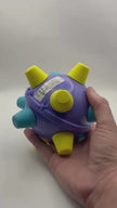 Video of the sensory bumpie ball being played with and showing a demonstration of how it works. 
