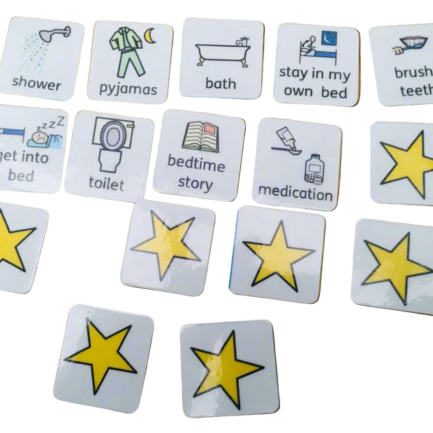 Bedtime Routine Visual Board – ASD & ADHD Routine Chart for Kids | Calm, Structured Sleep & Evening Self-Regulation