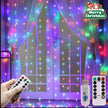 Multi-colour LED fairy lights cascading effect for calming sensory input